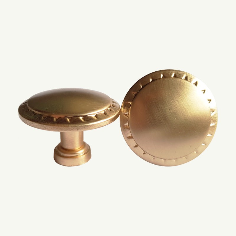 Puxador Ponto Gaveta Armário Dourado Escovado - C3045