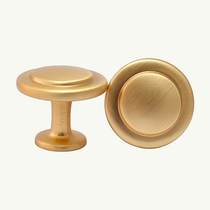 Puxador Ponto Gaveta Armário Dourado Escovado - C3048