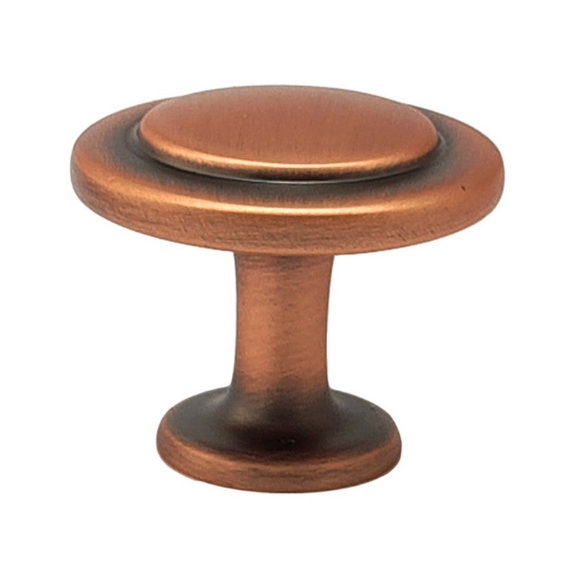 Puxador Ponto Gaveta Armário Cobre Antigo Fosco - C3049