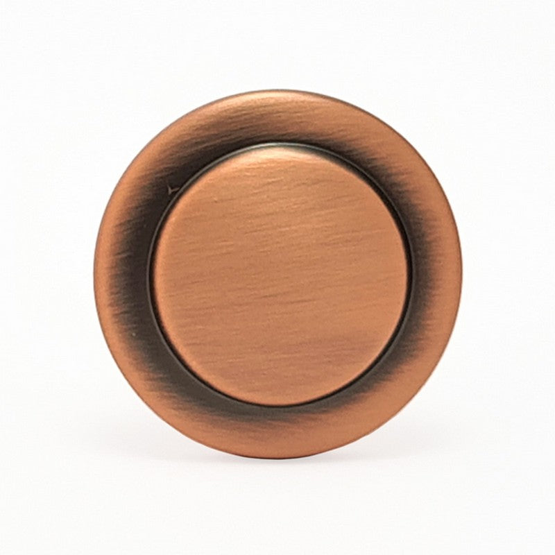 Puxador Ponto Gaveta Armário Cobre Antigo Fosco - C3049