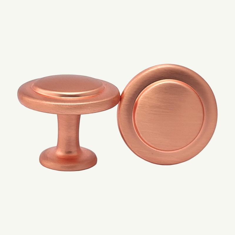 Puxador Ponto Gaveta Armário Cobre Escovado Fosco - C3050