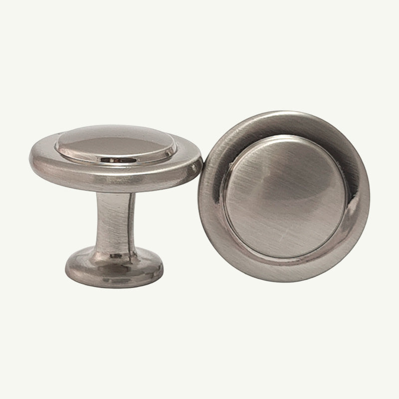 Puxador Ponto Gaveta Armário Níquel Escovado - C3051