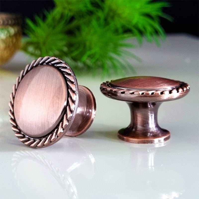 Puxador Ponto Gaveta Armário Cobre Antigo - C3082