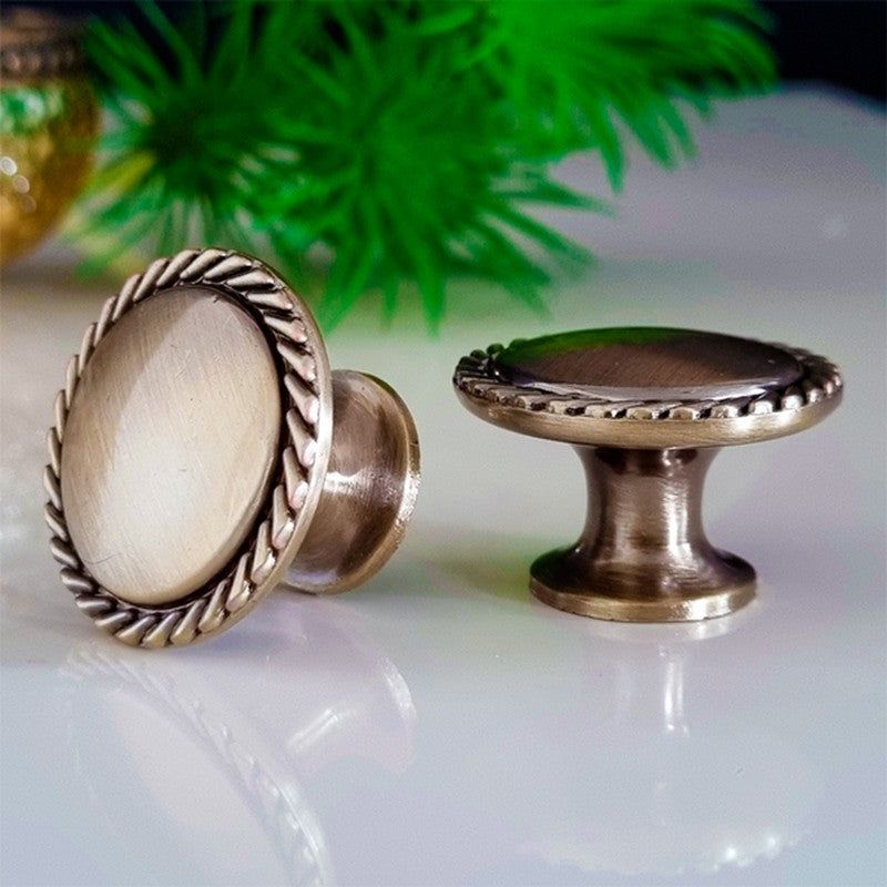 Puxador Ponto Gaveta Armário Ouro Velho - C3083