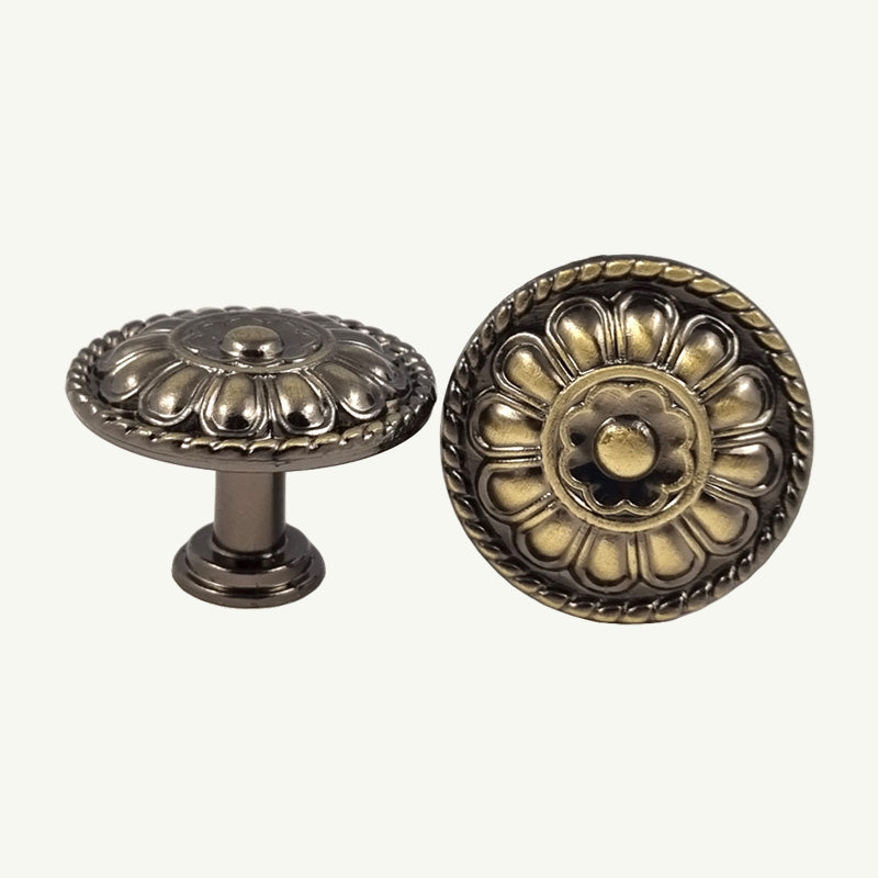 Puxador Ponto Gaveta Armário Ouro Velho - C3084