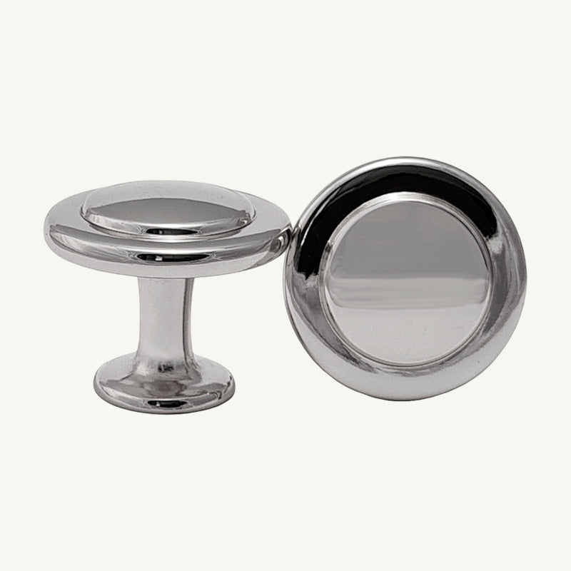 Puxador Ponto Gaveta Armário Cromado - C3085