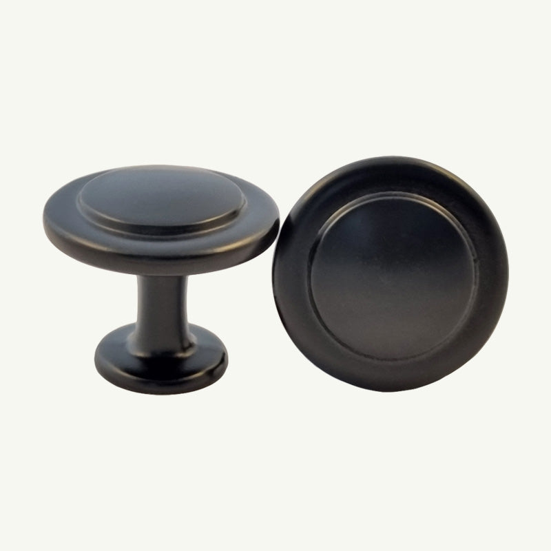 Puxador Ponto Gaveta Armário Preto Fosco - C3087