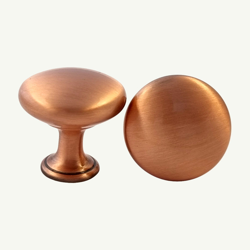 Puxador Ponto Gaveta Armário Cobre Escovado Brilho  - C3092