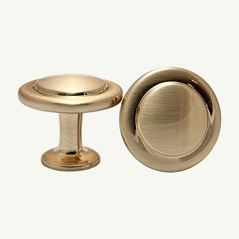 Puxador Ponto Gaveta Armário Dourado Escovado - C3095