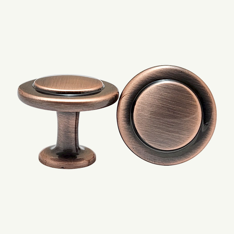 Puxador Ponto Gaveta Armário Cobre Antigo - C3096