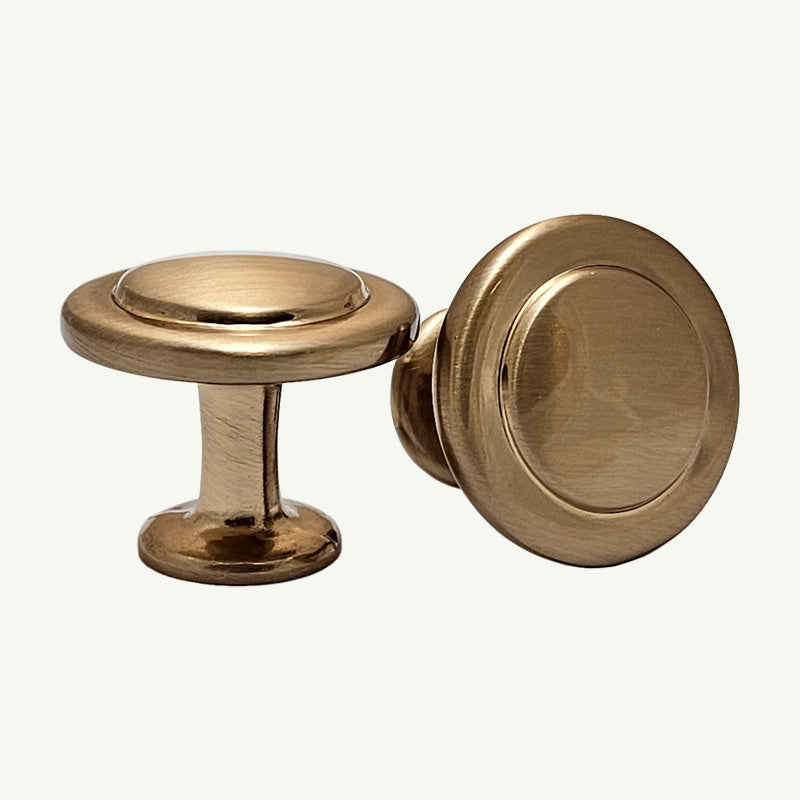 Puxador Ponto Gaveta Armário Dourado Gold Champagne - C3098