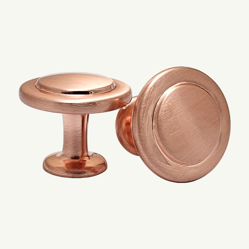 Puxador Ponto Gaveta Armário Cobre Escovado - C3099