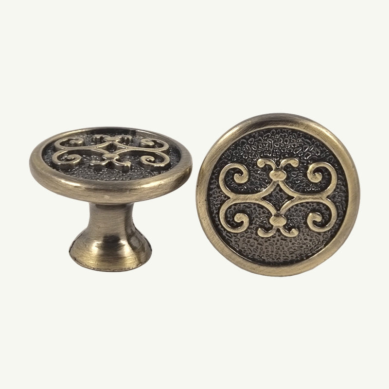 Puxador Ponto Gaveta Armário Ouro Velho - C3103