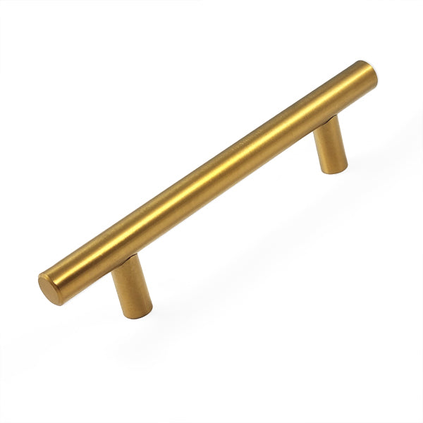 Puxador Haste Aço Inox Dourado Escovado 150mm - C3119