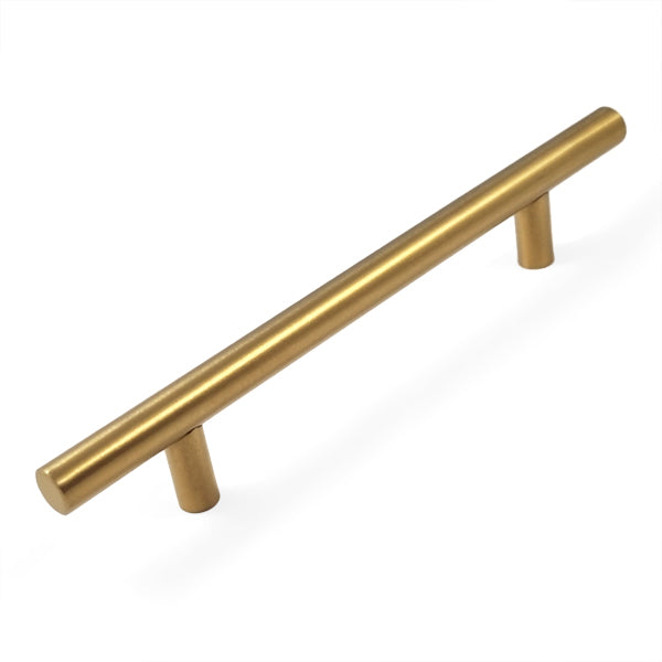 Puxador Haste Aço Inox Dourado Escovado 200mm - C3120