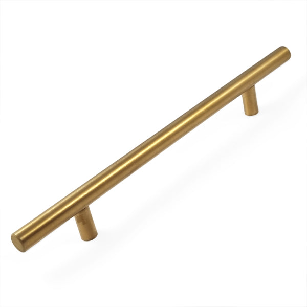 Puxador Haste Aço Inox Dourado Escovado 250mm - C3121