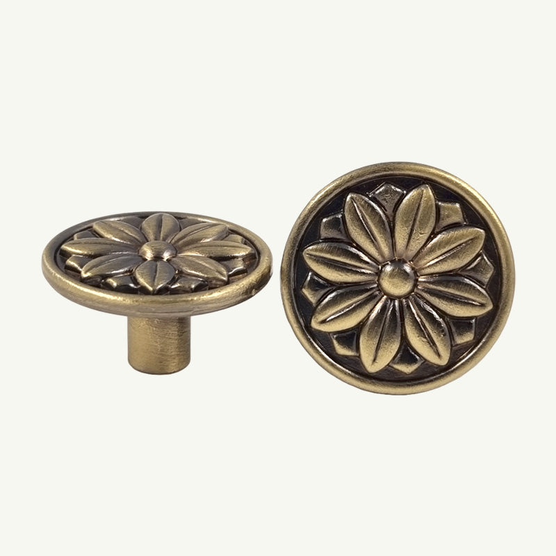 Puxador Ponto Gaveta Armário Ouro Velho - C3124