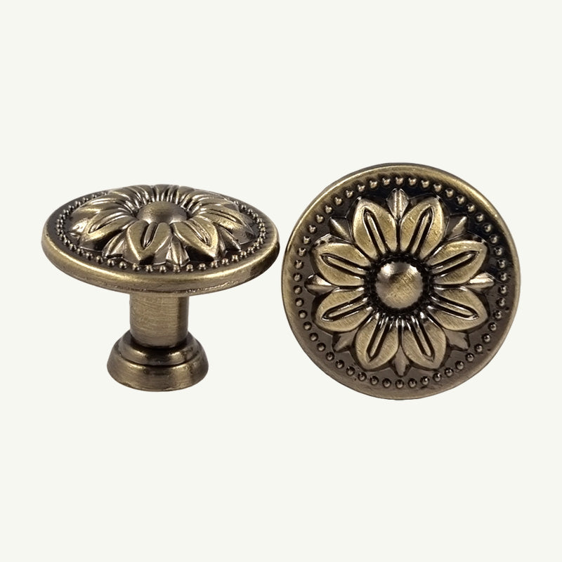 Puxador Ponto Gaveta Armário Ouro Velho - C3128