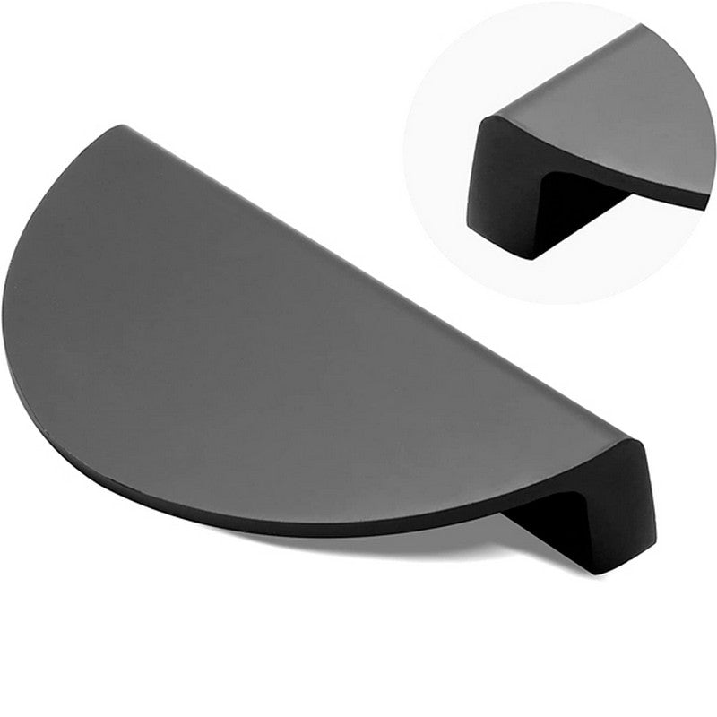 Puxador Meia Lua 96mm Preto Fosco - C3161