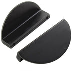 Puxador Meia Lua 96mm Preto Fosco - C3161