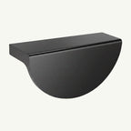 Puxador Meia Lua 96mm Preto Fosco - C3161