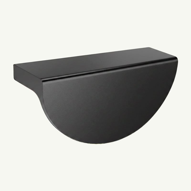 Puxador Meia Lua 96mm Preto Fosco - C3161