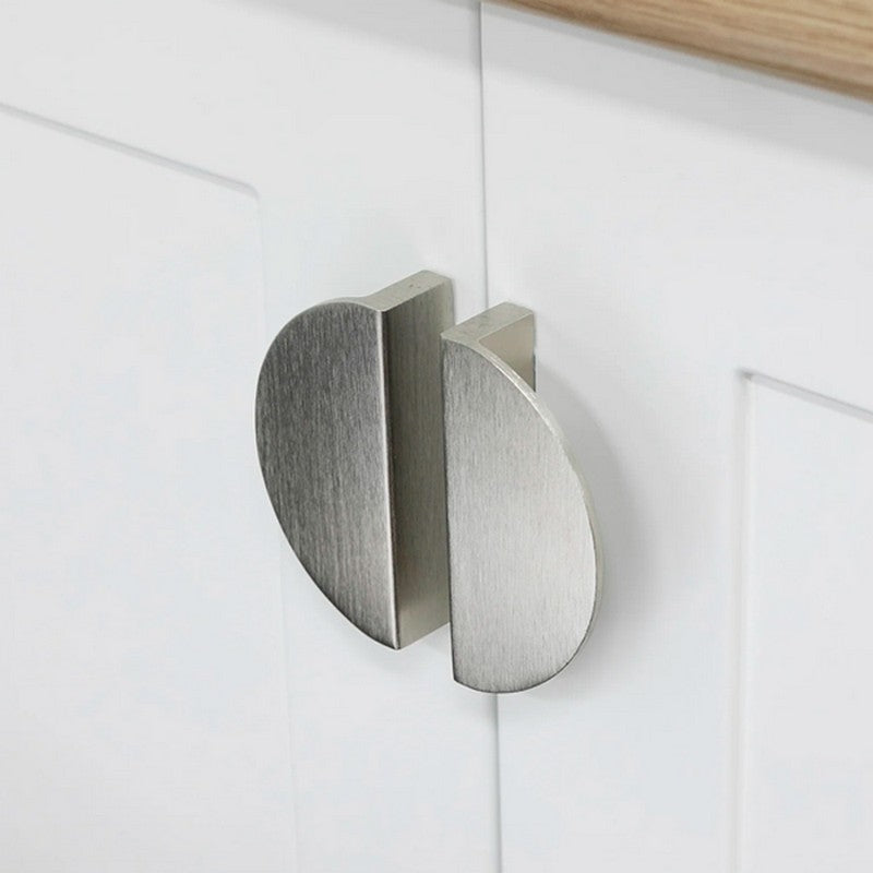 Puxador Meia Lua 96mm Níquel Escovado - C3166