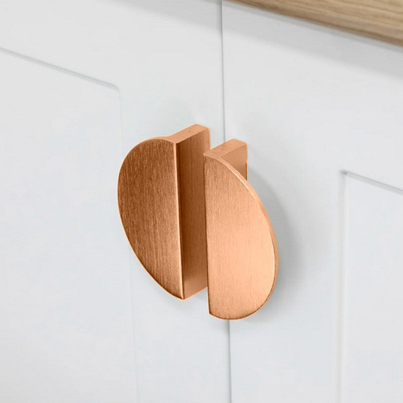 Puxador Meia Lua 96mm Rosegold Escovado - C3167