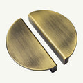 Puxador Meia Lua 96mm Bronze Antigo - C3168