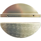 Puxador Meia Lua 100mm Dourado Escovado - C3169