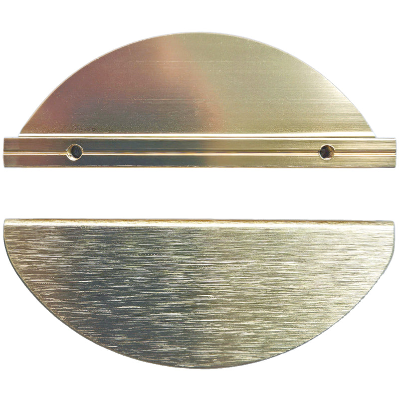 Puxador Meia Lua 100mm Dourado Escovado - C3169