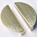 Puxador Meia Lua 100mm Dourado Escovado - C3169