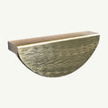Puxador Meia Lua 100mm Dourado Escovado - C3169