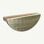 Puxador Meia Lua 100mm Dourado Escovado - C3169