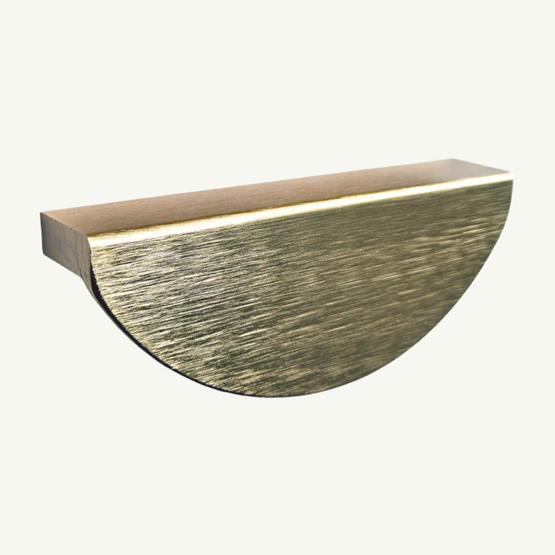 Puxador Meia Lua 100mm Dourado Escovado - C3169
