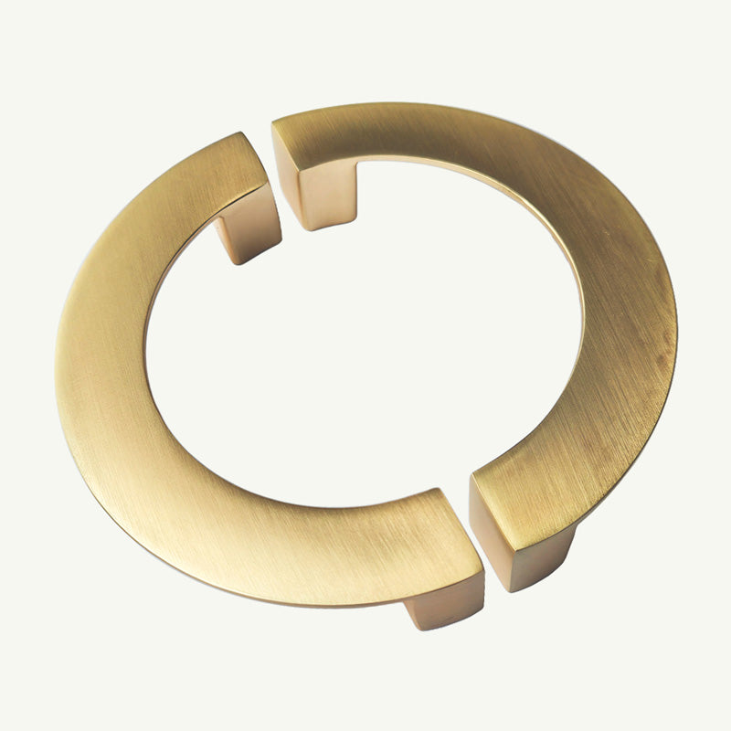 Puxador Meia Lua Arco 110mm Dourado Escovado - C3170