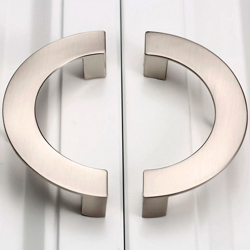 Puxador Meia Lua Arco 110mm Níquel Escovado - C3171