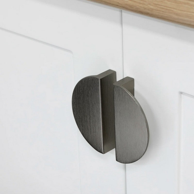 Puxador Meia Lua 96mm Grafite - C3173