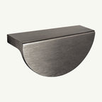 Puxador Gaveta Armário Meia Lua 96mm Grafite - C3173