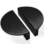 Puxador Gaveta Armário Meia Lua 96mm Preto Escovado - C3174
