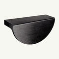 Puxador Gaveta Armário Meia Lua 96mm Preto Escovado - C3174