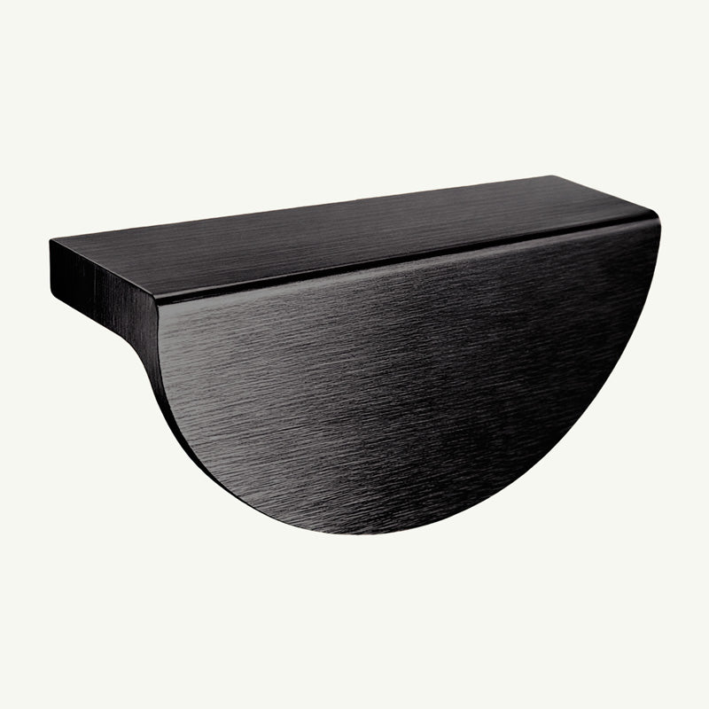 Puxador Meia Lua 96mm Preto Escovado - C3174