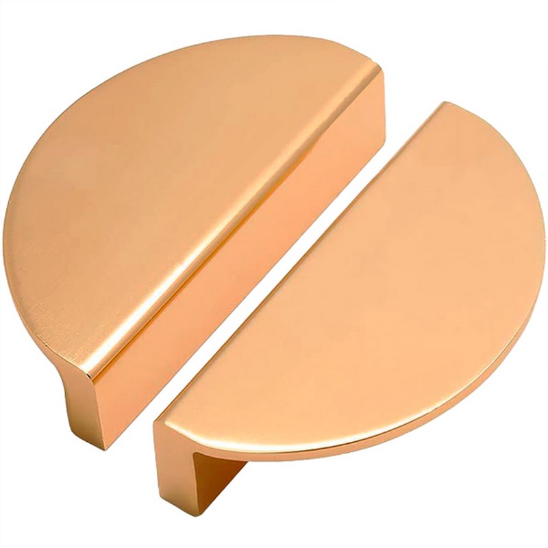 Puxador Meia Lua 96mm Cobre Rosegold Fosco - C3175