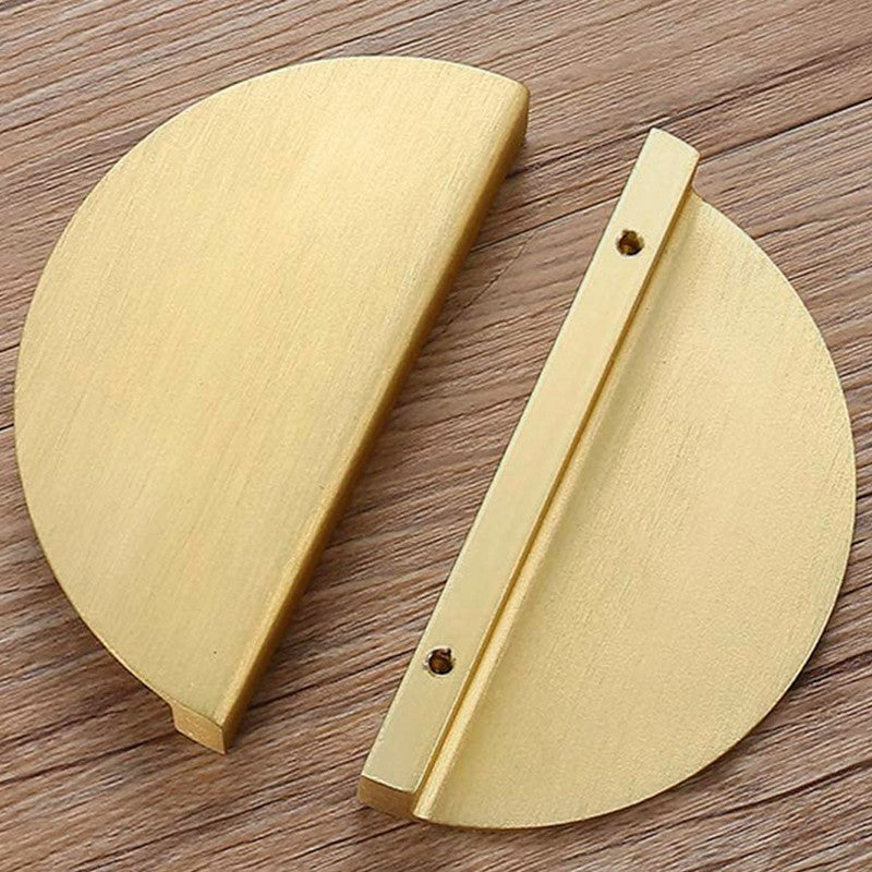 Puxador Meia Lua 96mm Dourado Escovado Claro - C3177