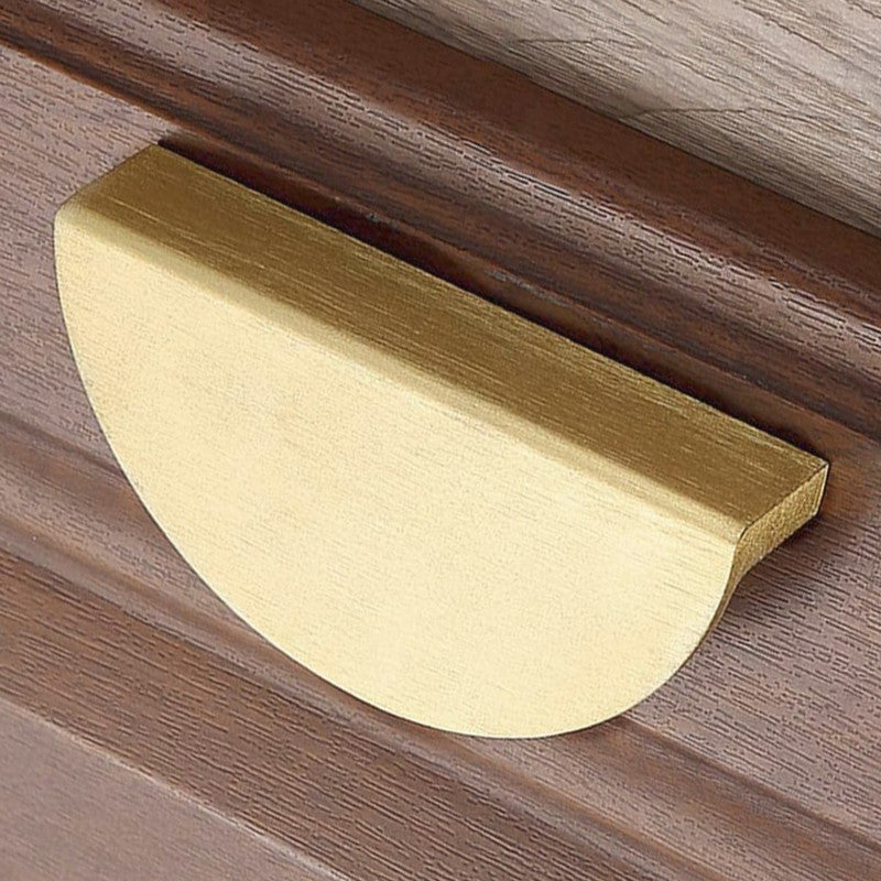 Puxador Meia Lua 96mm Dourado Escovado Claro - C3177