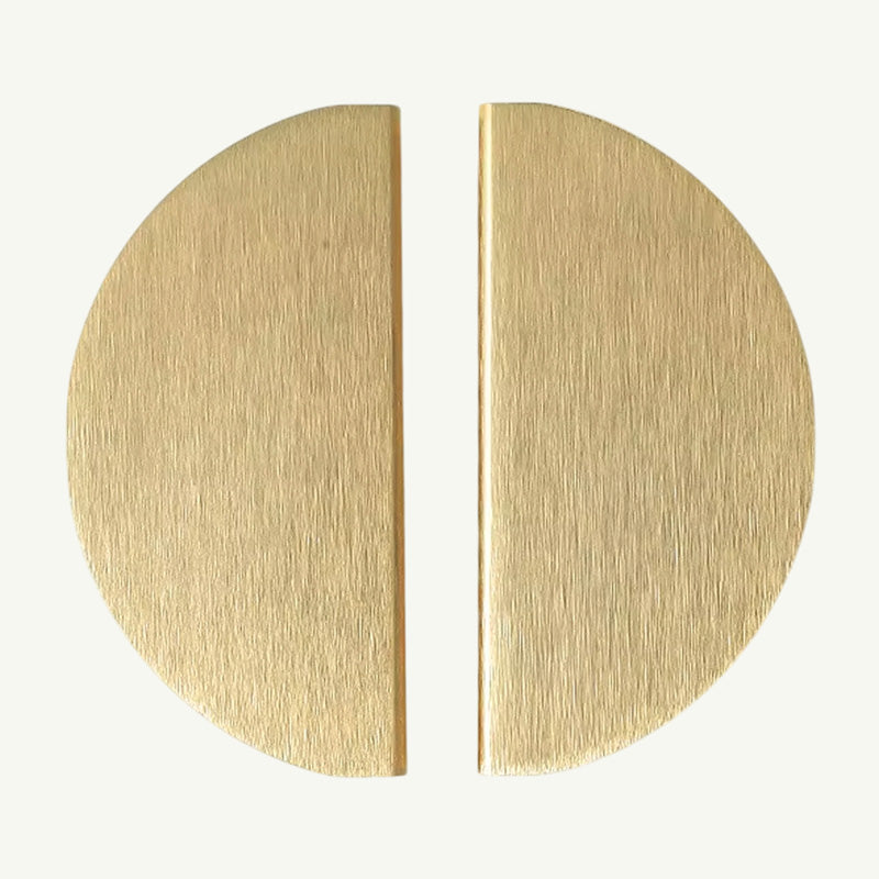 Puxador Meia Lua 96mm Dourado Escovado Claro - C3177