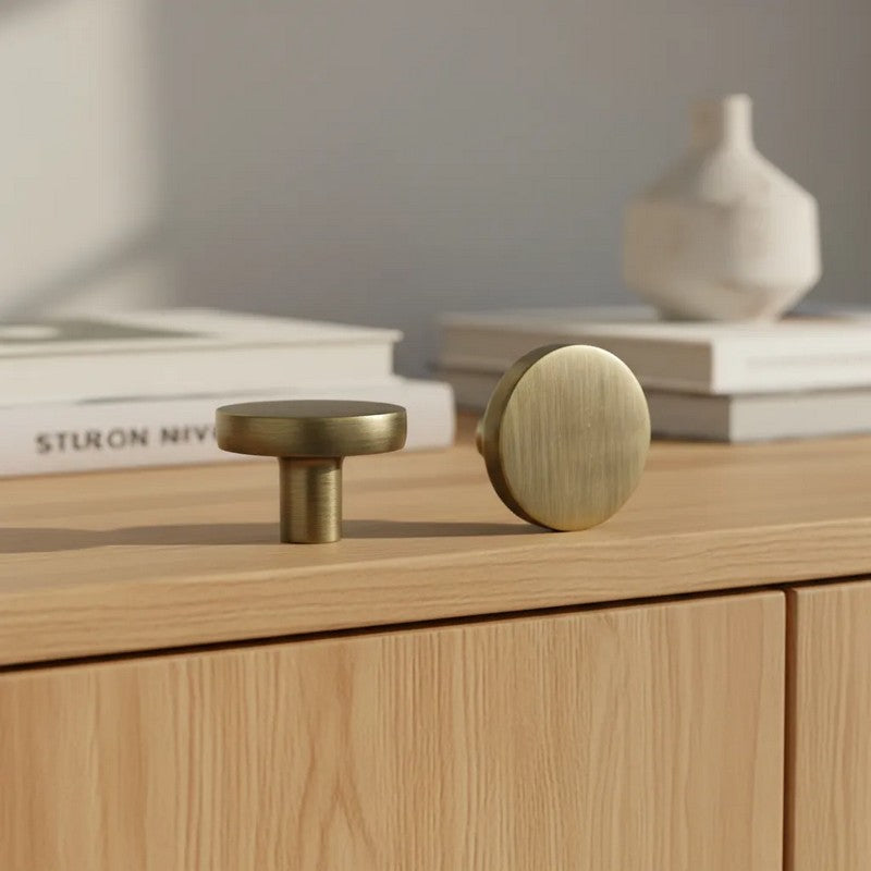 Puxador Ponto Gaveta Armário Ouro Velho - C3178