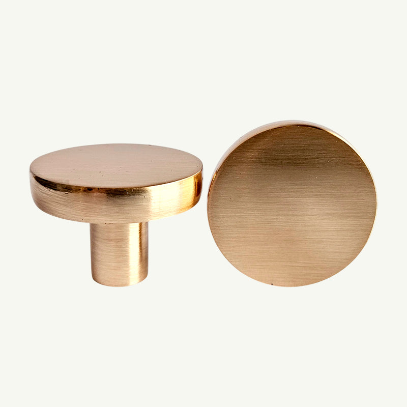 Puxador Ponto Gaveta Armário Dourado Escovado - C3179