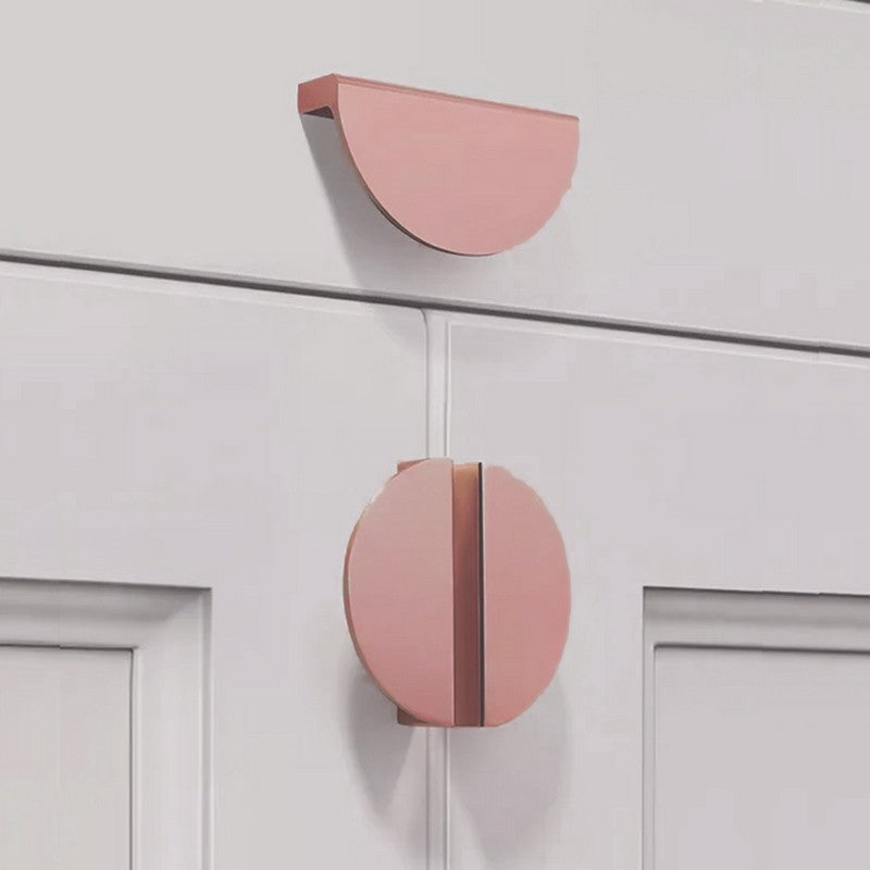 Puxador Meia Lua 96mm Rosê Rosegold Fosco Novo - C3180