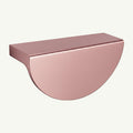 Puxador Gaveta Armário Meia Lua 96mm Rosê Rosegold Fosco - C3180